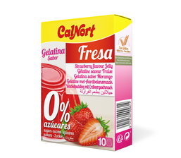 Gelatina sabor Fresa 0% Azúcares 28 g CALNORT