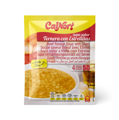 Sopa sabor Ternera con Estrellitas 66 g CALNORT